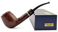 Slightly Bent “Brandy” Briar Tobacco Smoking Pipe for Filter (Maroon)