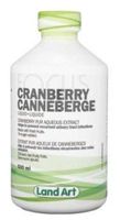 Pure Cranberry Juice -Concentrated Extract -Unsweetened (Serving Size: 5ml) (100 Servings per Bottle) (500mL) Brand: Land Art