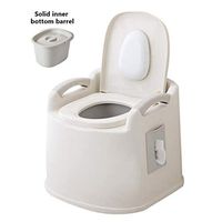 Mobile Toilet,Bedside Commode Chair Shower Seat,Portable Medical Aid for Household Adult Urinal Potty,for Old Man Pregnant Woman Child Handicapped People