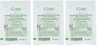 Curad Sterile Oil Emulsion Non-Adherent Gauze Dressing, 3x3 inches, for Minor Burns, Abrasions, 50 Count (3-(Pack))