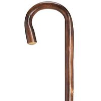Ladies Crook Cane Scorched Knotted English Chestnut  -Affordable Gift! Item #DHAR-9015305