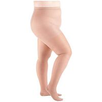 Women's Moderate Compression Pantyhose - Support Plus - Beige - Queen Plus
