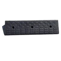 Trolley Triangle Pad, Trolley Locomotive Truck Mat- Car Repair Shop Store Garage Ramps Damping Pad Vehicle Ramps (Color : Black)
