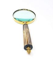 Buddha4all Magnifier Glass Hand held Magnifying Glass with Genuine Horn Carved Handle