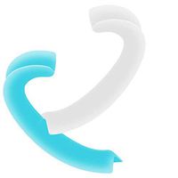 Silicone Ear Hooks, SABTEEN Anti-Slip Ear Protector Mouth Face cover Extension Hook Relieve Ear Pain Fits for Most Types of Masks (2 pair, Blue & Clear)