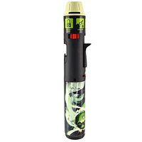Designer Glow-in-The-Dark Turbo Blue Multi-Purpose Refillable Butane Torch Lighter Stick, Wind Proof - Wizard
