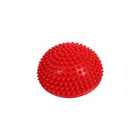Yoga Half Ball Fitness Equipment Kids Elder Durian Massage Mat Exercise Balance Point Gym Yoga Pilates Ball Rubber,Red