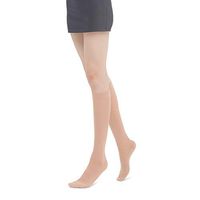 Fytto 1007 Women’s Compression Socks – Stylish, Lightweight & Breathable 15-20mmHg Flight Stockings – Professional Support for Business & Travel, Slip-Resistant, Nude, Large