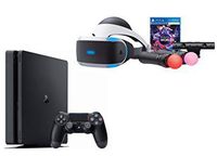 PlayStation VR Launch Bundle 2 Items: VR Launch Bundle, Sony PlayStation4 Slim 1TB Console- Jet Black