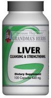 Grandma's Herbs Liver Cleanser - Detoxifier - All Natural Herbal Cleanse and Strengthener for The Liver - 100 Capsules