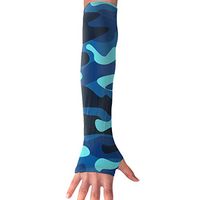 FRS Ltd Unisex Cooling Arm Sleeves Army Camouflage Anti-uv Sun Protection Perfect for Driving Fingerless Breathable Gloves (1 Pair)