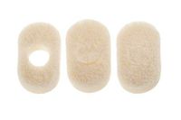White Orthopedic Corn Pedi Pads 10 Pack - (1 3/8” x 3/4”) Adhesive Corn, Callus and Bruise Padding