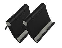 Non-Slip Cell Phone Stand Holder Mobile Phone Dock,Black fold Phone Holder,Smartphones for Holder Tablets Universal,Cell Phone Stand(2 Pack)