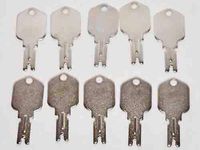 Notonmek Forklift Key 1430 & 166 Hyster Heavy Equipment Daewoo Yale JLG Gradall Gehl Crown Construction Ignition Key Set（10 Keys）