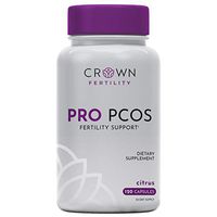 Crown Fertility PRO PCOS. Female Fertility Supplement Vitamin to Relieve Symptoms of PCOS and Help Aid Hormones- 120 Capsules (30-Day Supply) - Packaging May Vary
