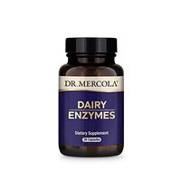Dr. Mercola, Dairy Enzymes, Dietary Supplement, 30 Servings (30 Capsules), Digestive Support, Non GMO, Soy Free, Gluten Free