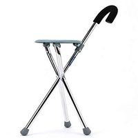 AD Aluminium Seat Cane Multi-Function Walking Stick for Travel, Events and Walking
