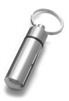Economy Key Ring Pill Box (Silver)