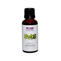 NOW Essential Oils, Camphor Oil, Camphorous Aromatherapy Scent, 100% Pure and Purity Tested, Vegan, Child Resistant Cap, 1-Ounce