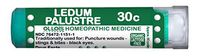 Ollois Organic Lactose-Free Organic Homeopathic Medicines, Ledum Palustre 30C Pellets, 80 Count for Puncture Wounds, Stings & Bites