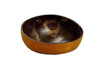Natural Lacquered Coconut Bowl Unique Design For Home Kitchen Hotel Party Gifts (Orange)