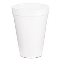 Dart Drink Foam Cups, 12 oz, White - Includes 40 packs of 25 each.