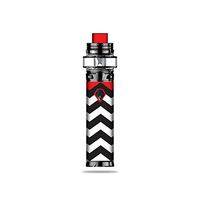 MightySkins Skin Compatible with SMOK Stick V9 Max - Red Chevron | Protective, Durable, and Unique Vinyl Decal wrap Cover | Easy to Apply, Remove, and Change Styles | Made in The USA