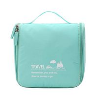 Storage Bag,Pinleg Memory Fabric Hanging Cosmetic Bag Waterproof Portable Travel Bag Memory Cotton Portable Housekeeping Organizers Bag (Mint Green)