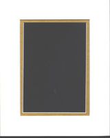 18x24 White & Gold Double Picture Mats Bevel Cut for 12x18 Pictures