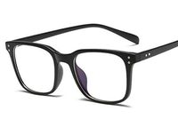 Erokku Blue Light Filter Computer/Smart Phone Glasses for Blocking UV Headache, [Anti Eye Eyestrain-Anti Blue Ray] Transparent Lens, Ultra Light Weight Frame Unisex (Men/Women)  (Matte Black)