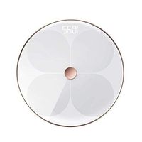 Lfsp Bluetooth Digital Display Scales, Body Fat Scales, Digital Bathroom Scale, Body Fat/Body Mass Index, Body Composition Analysis Floor Scales, Kg/Lbs (Black White Optional) (Color : B)