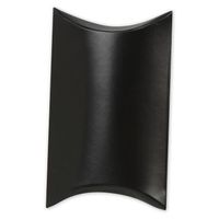Small Black Pillow Boxes 3 1/2 " x 3" x 1" (pack of 25)