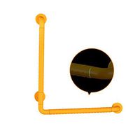 LLF Bathtub Safety Handle,Curved Assist Stainless Steel Shower Grab Bar Rack, Wall Mount Tub Handrail for Elderly Pregnant Women Home Hotel Accessories (Color : Yellow, Size : 8080cm)