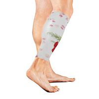 Calf Sleeve Rose Pink Petal Protective Guard for Men Women - Basketball Football Run (1 Pair)