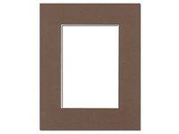 PA Framing, Single Mat, 8 x 10 inches Frame for 5 x 7 inches Photo Art Size - Cream Core/Chestnut