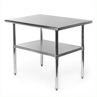 Utility Table & Workbench, Heavy Duty Stainless Steel 2 x 3 Ft Kitchen Kitchen Prep Table