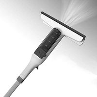 JEHONN Spray Window Squeegee Cleaner with Scrubber, 3 in 1 Window Cleaning Tools with Long Handle for Indoor Outdoor High Window