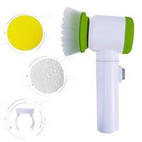 Kavalan Scrubbing Brush Cleaner Set, Motorized Cleaning Brush with Handgrip Scrubber Kit for Tile Sink Basin Pans BBQ Wheels Kitchen Bathroom Garage with 3 Interchangeable Brush Head