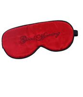 CSM Womens 100% Silk Cute Sleep Eye Mask Red