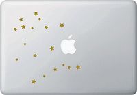 Yadda-Yadda Design Co. Gemini Zodiac Constellation - Birthday - Astrology - Laptop | MacBook - Vinyl Decal Sticker YYDC (6.5" w x 7" h) (Gemini, Matte Gold)