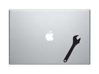 Garden Instruments #7 - Wrench Spanner Plumbing Sprinkler - 5" Black Vinyl Decal Sticker Car Macbook Laptop