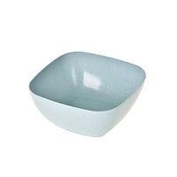 Eco-friendly Crop Straw Simple Square Shape Eating Bowl Household Tableware - Blue SoundsBeauty