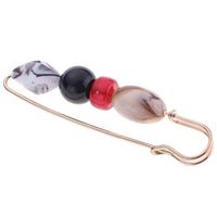 Sweater Hat Breastpin Pin Unique Large Spacer Beads Decorative Safety Pin Daily Popular Creation Aesthetic Beauty Girls Woman Cheap Design | Item Style - 5