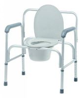 GF Health 2190A 3-in-1 Aluminum Commode, 400 lb. Weight Capacity (Pack of 2)