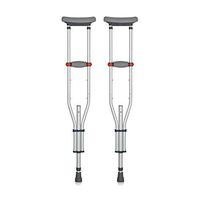 Foldable Aluminum Alloy Axillary Crutches, Adjustable Height Old Man Multifunctional Crutch