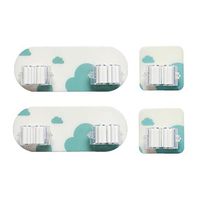 Samyki Broom Mop Grippers, Wall Mounted Mop Racks Broom Holders Mop Handles, Self Adhesive No Drilling, Holds up to 10 lbs