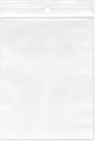 Plymor Zipper Reclosable Plastic Bags, 2 Mil with Hang-Hole, 3" x 4" (Pack of 100)