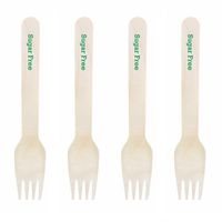 Dress My Cupcake Natural Wood Candy 100-Pack Buffet Forks DIY Kit, Sugar Free, Kelly Green