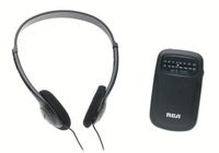 RCA RP1610 Portable AM/FM Radio with Headphones