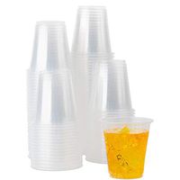 Party Bargains Clear Plastic Cups | Premium Quality & Heavy-duty Party Glasses for Juice, Soda, Ice Coffee, Tea | BPA Free Disposable Transparent Tumbler | 3 Oz. (200 Pk)